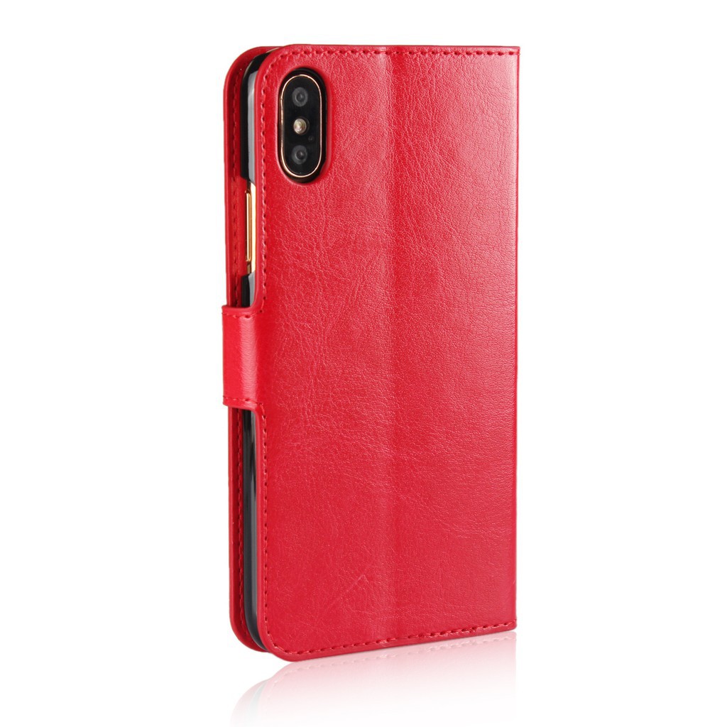 Bao da PU nắp gập kiêm ví phong cách sang trọng dành cho iPhone X | BigBuy360 - bigbuy360.vn