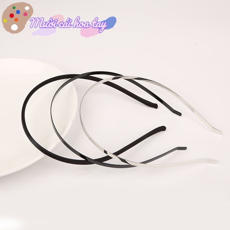 Sườn Băng Đô Inox Trơn Phụ Kiện Làm Bờm Cài Tóc Handmade Thủ Công