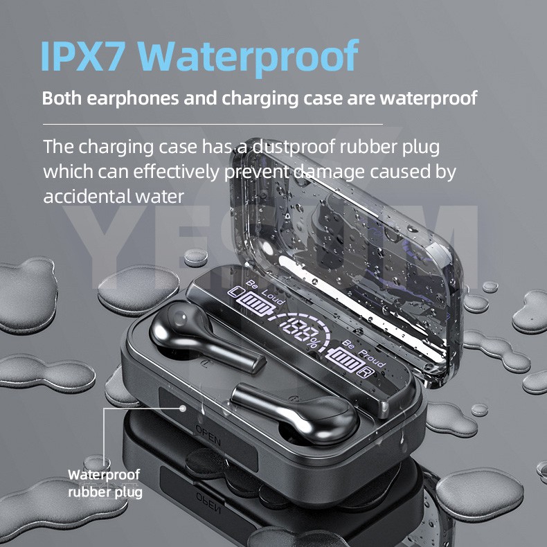 Tai nghe không dây Bluetooth 5.0 AMOI BTH278 TWS có màn hình LED điều khiển cảm ứng mức chống nước IPX7 chất lượng cao