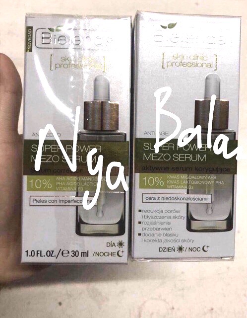 Combo Serum Và Nước Hoa Hồng Bielenda xanh lá skin clinic professional