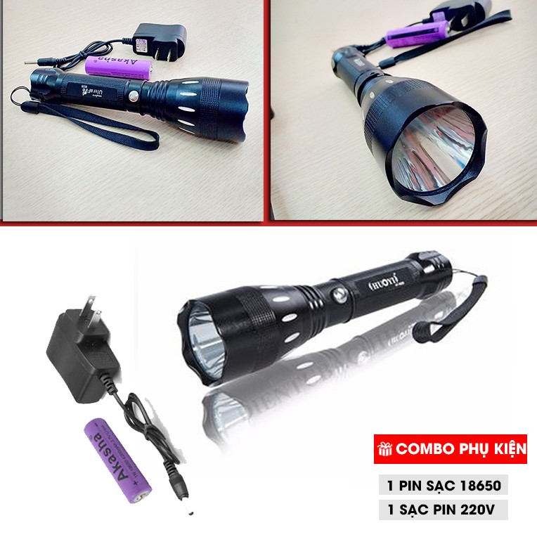 [HÀNG LOẠI 1] Đèn Pin UltraFire 8028( Flashlight UltraFire 8028) + KÈM PIN SẠC cao cấp