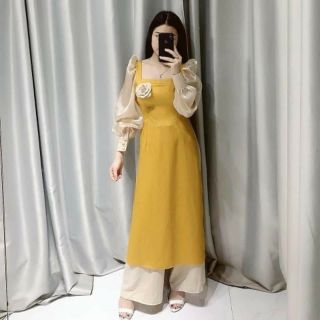 Áo dài bưng mâm (6 áo + 6 quần + 6 mấn)