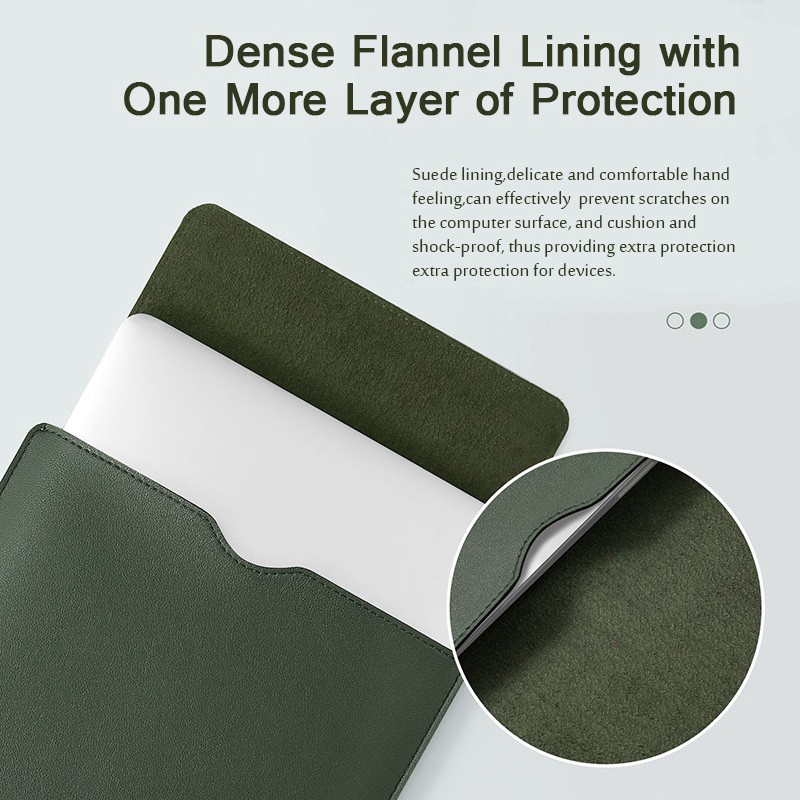 Túi Da PU BUBM Chống Sốc Chống Thấm Nước Đựng Máy Tính Bảng iPad air 10.9 12 13 15inch