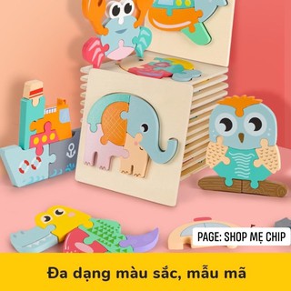 Tranh Gỗ Ghép Hình 3D Cho Bé