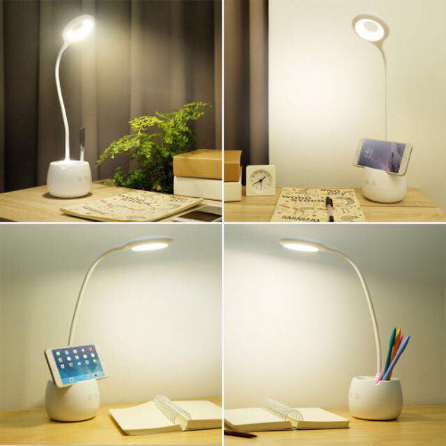 ĐÈN LED ĐỂ BÀN BẢO VỀ MẮT TÍCH HỢP ỐNG CẮM BÚT TGX - 72