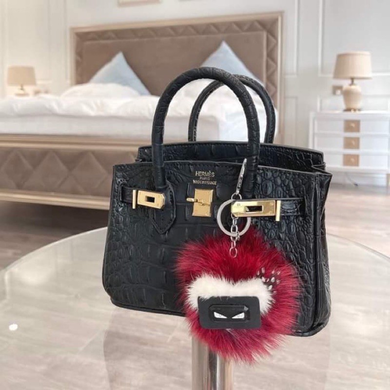 TÚI XÁCH HM BIRKIN SIZE 20 màu hồng nhạt , đen, hồng đậm, trắng