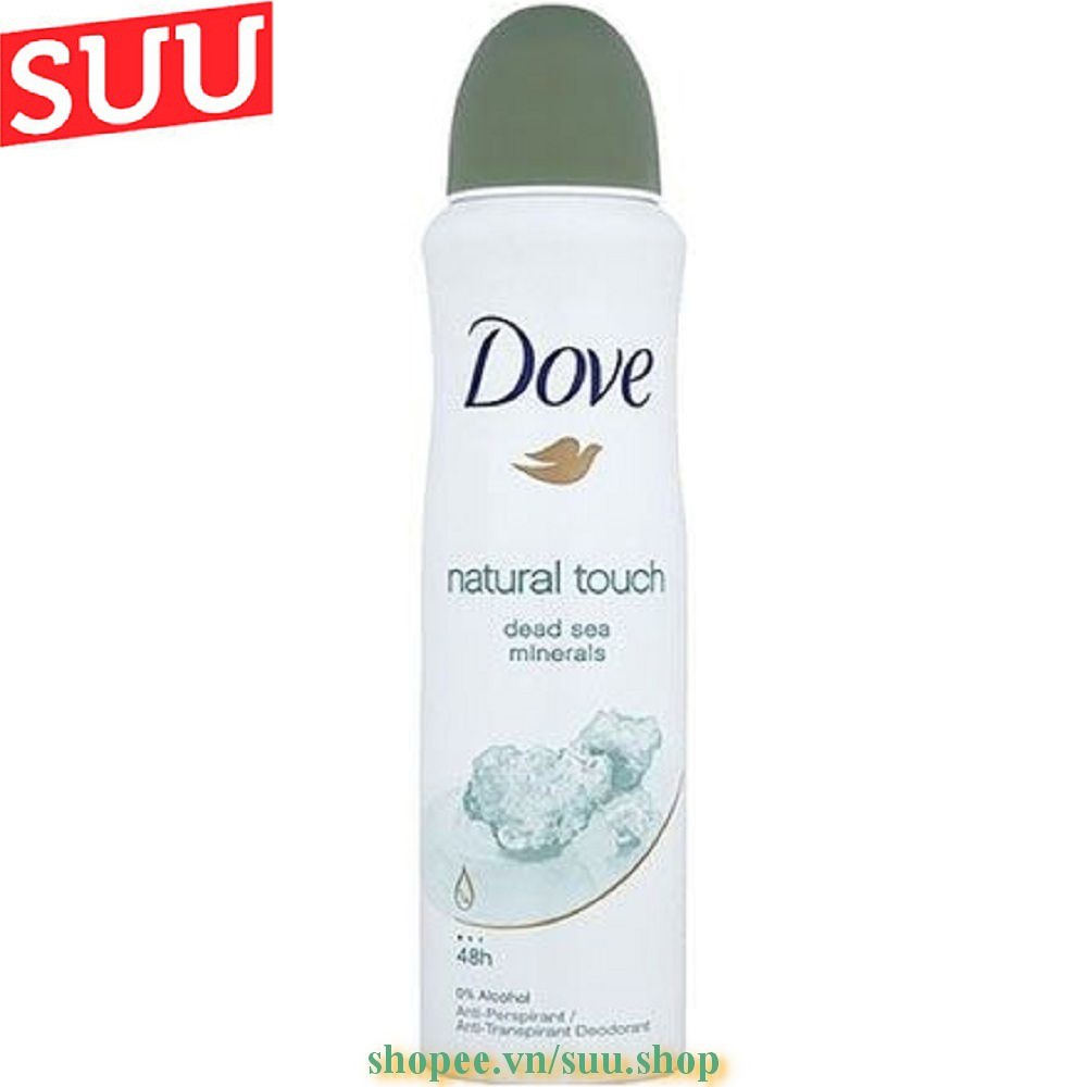 Xịt Khử Mùi Nữ 150Ml Dove Natural Touch, suu.shop Cam Kết 100% Chính Hãng.