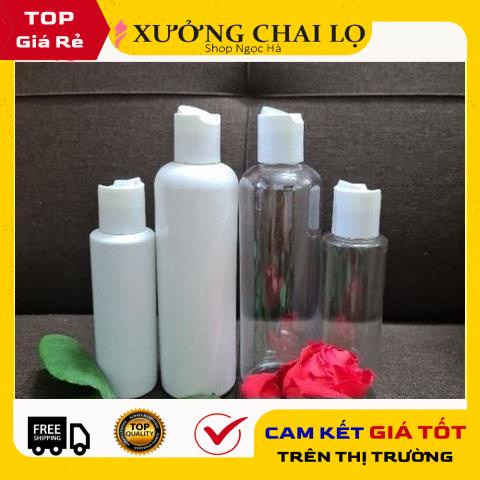 Chai Chiết Mĩ Phẩm ❤ GIÁ RẺ NHẤT ❤ Chai nhựa pet nắp nhấn 250ml,200ml,150ml chiết mỹ phẩm , phụ kiện du lịch