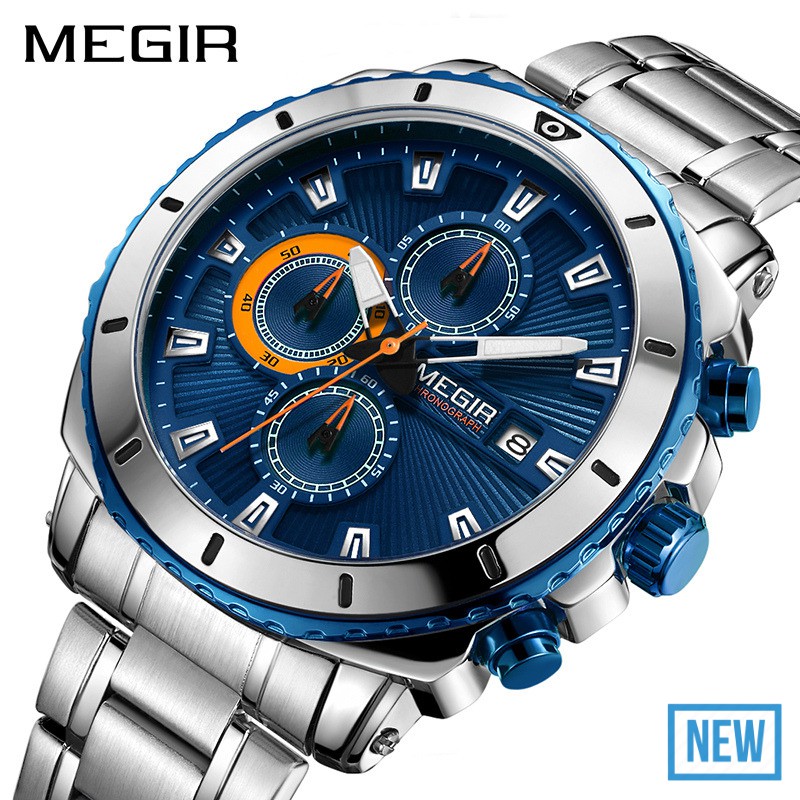 Đồng Hồ Nam Megir KT2075 Chính Hãng 2019 NEW Bảo Hành 12 Tháng Top Brand Luxury Hàng Nhập HongKong - Cửa hàng Reward