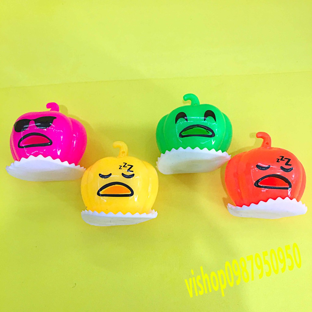 [BÍ NGÔ] Trứng Biến Thái Bí Ngô Biến Thái Gudetama hút nhả slime otoce phô mai que