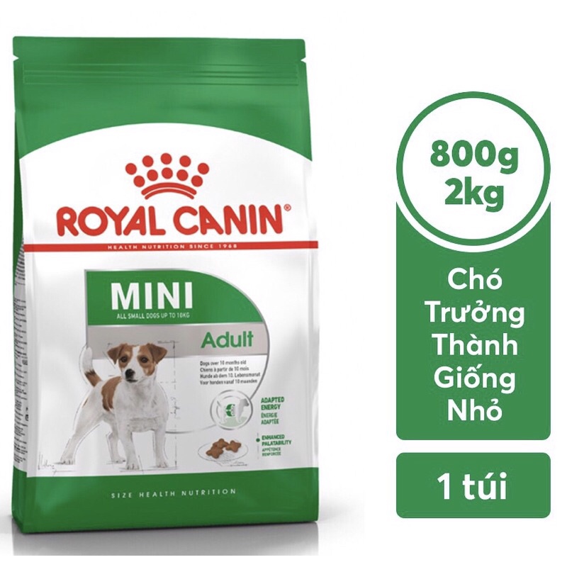 Hạt Royal Canin Mini Adult 2kg Cho Chó Trưởng Thành Giống Nhỏ