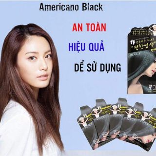(Màu đen) Nhuộm tóc phủ bạc Pyeonan Hàn Quốc