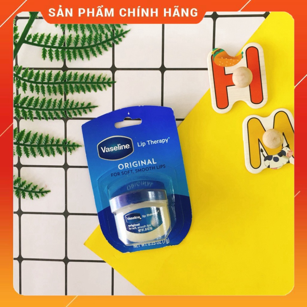 SON DƯỠNG MÔI VASELINE LIP THERAPY HỒNG, XANH 7G