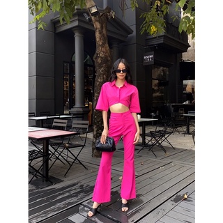 Amerose - Set sơmi croptop quần ống loe - THIẾT KẾ BỞI IAMCOCO.OFFICIAL
