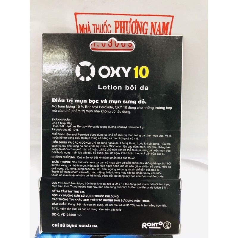 Gel bôi mụn OXY 5 và OXY 10-tuýp 10g