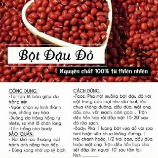 [FREESHIP TỪ 99K]1kg bột đậu đỏ nguyên chất