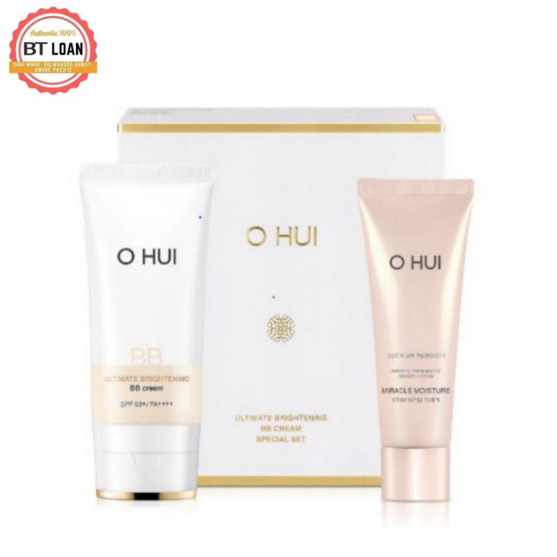 Set Kem nền che khuyết điểm hoàn hảo Ohui Second Skin BB Cream SPF 37/ PA++