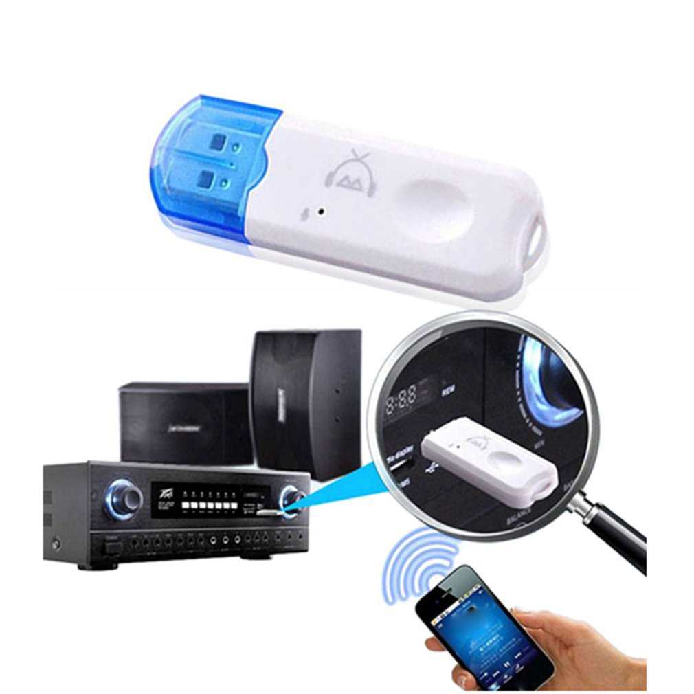 Usb bluetooth không dây cho ô tô, loa thường, âm ly, loa kéo...Bộ thu âm thanh bluetooth oto, car Rose196