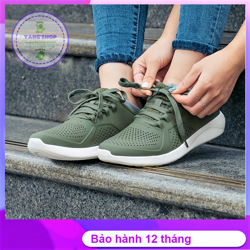 Giày Nhựa Cross LiteRide Chống Nước Kiểu Dáng Thời Trang màu Xanh Quân Đội Siêu Hot