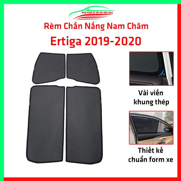 Bộ rèm chắn nắng Ertiga 2019-2020 cố định nam châm thuận tiện