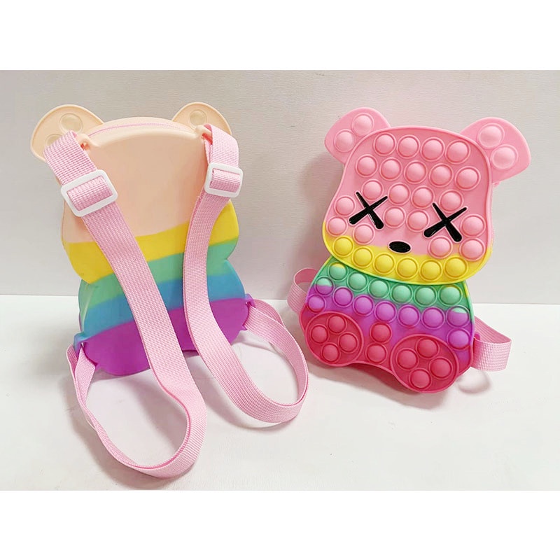 PVN48246 Túi xách pop it hình gấu dễ thương cho bé Giá Rẻ