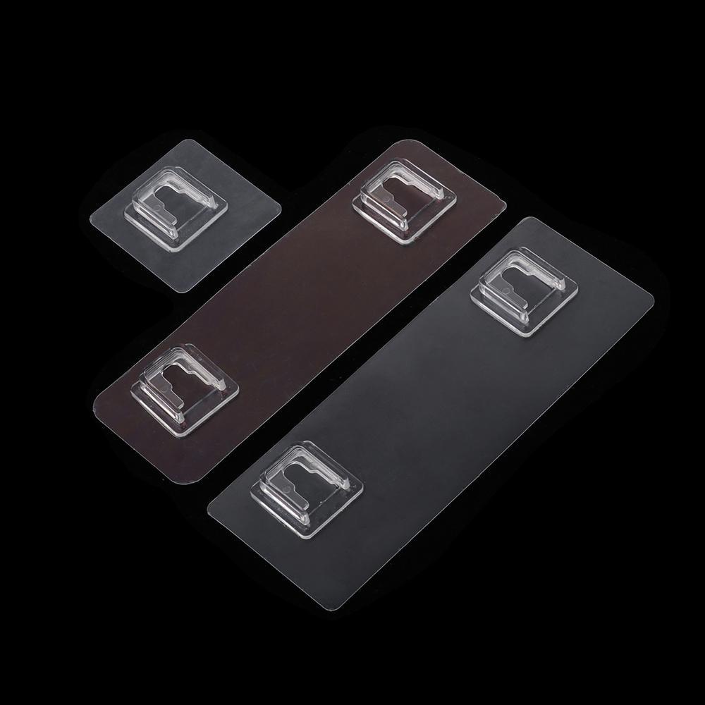 Set 2 / 5 Móc Treo Đồ Dán Tường Trong Suốt Chống Nước Cho Nhà Bếp Nhà Tắm