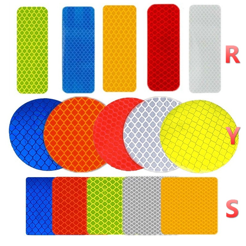 Set 10 Miếng Dán Cảnh Báo Phản Quang Đa Năng An Toàn Cho Xe Đạp Xe Máy