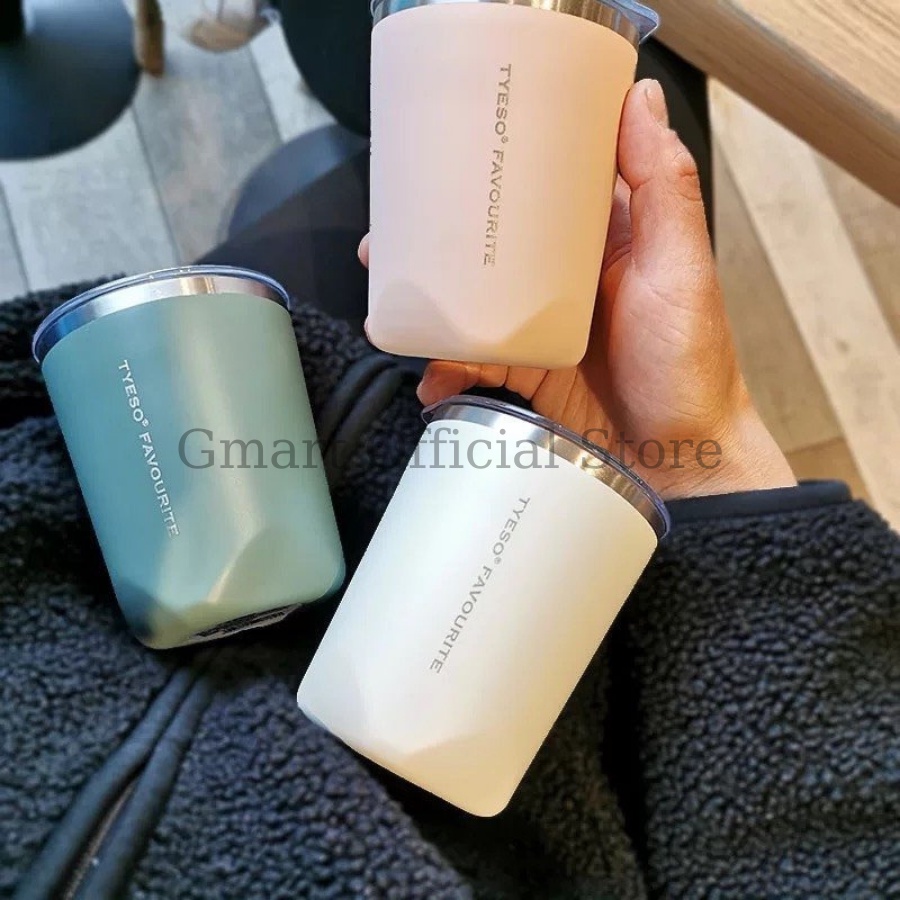 Cốc giữ nhiệt, ly giữ nhiệt uống nước, trà, cà phê mini có nắp Tyeso Favourite chính hãng dung tích 300ml