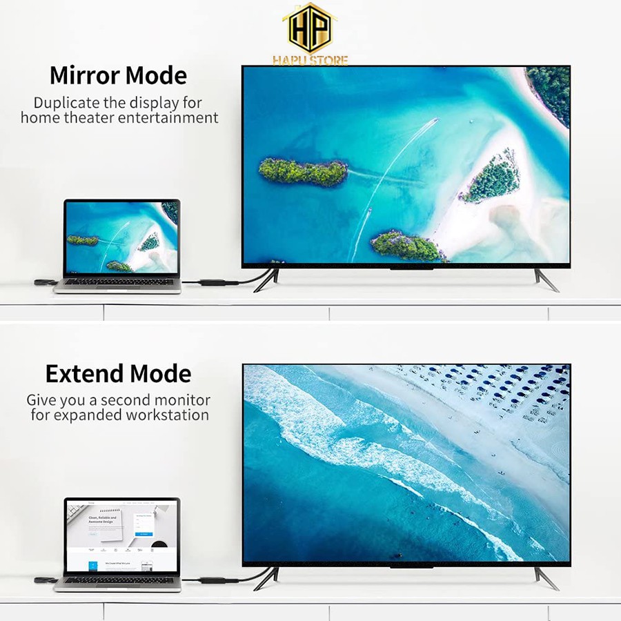 [Mã ELHACE giảm 4% đơn 300K] Cáp chuyển đổi HDMI sang Displayport Ugreen 40238 chính hãng - Hapustore