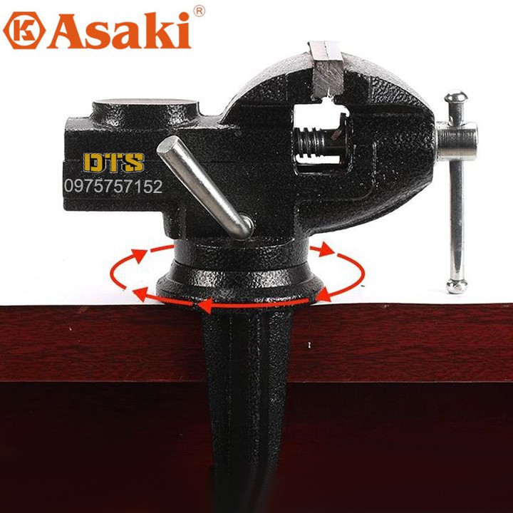 Ê tô kẹp bàn mâm xoay 360° Asaki AK-6276 F60 - Kẹp tối đa 60mm giocongcu