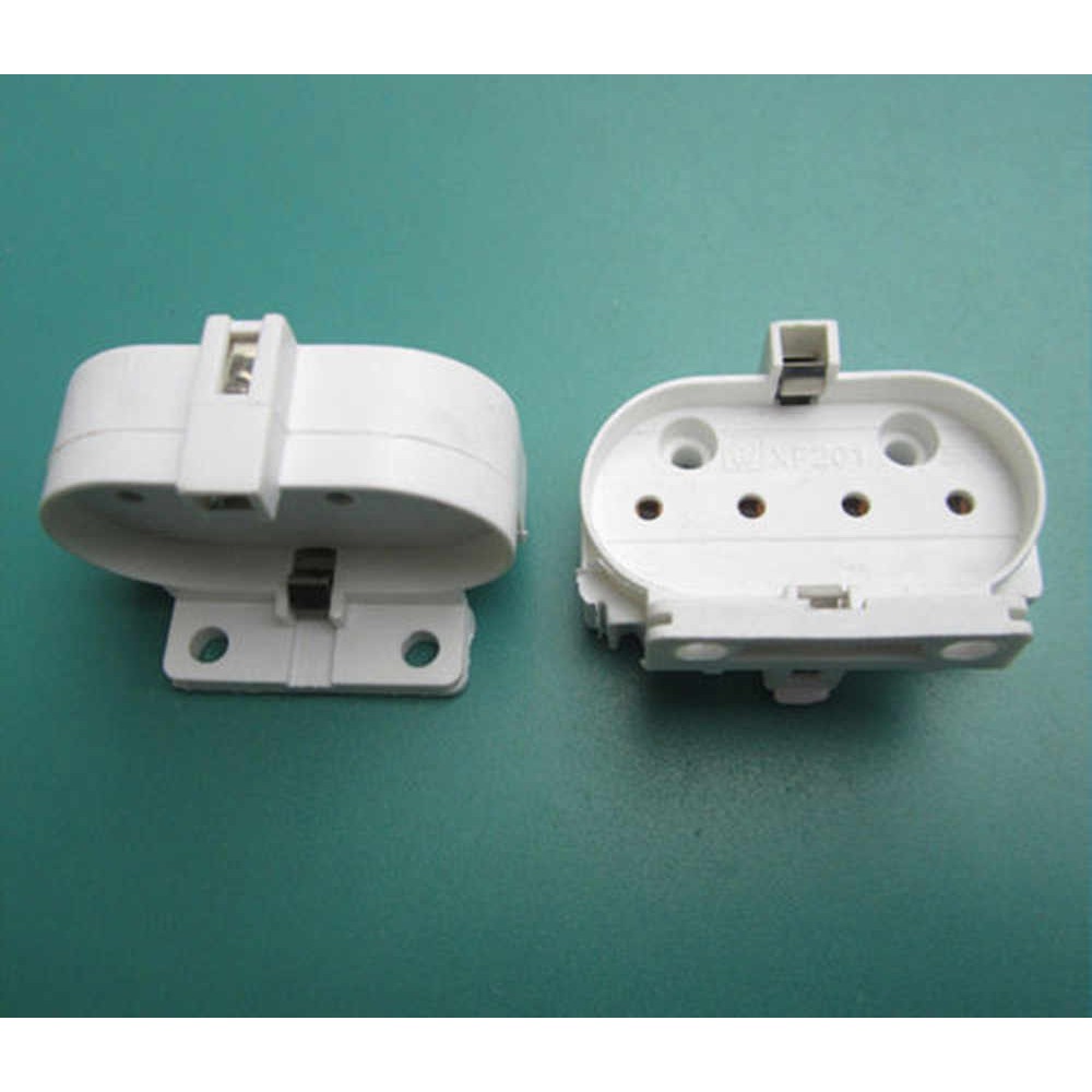 ĐUÔI ĐÈN 2G11 4 CHÂN GHIM , DÙNG CHO BÓNG PLL 36W-55W BỂ CÁ ,TẶNG KÈM 1 KẸP INOX