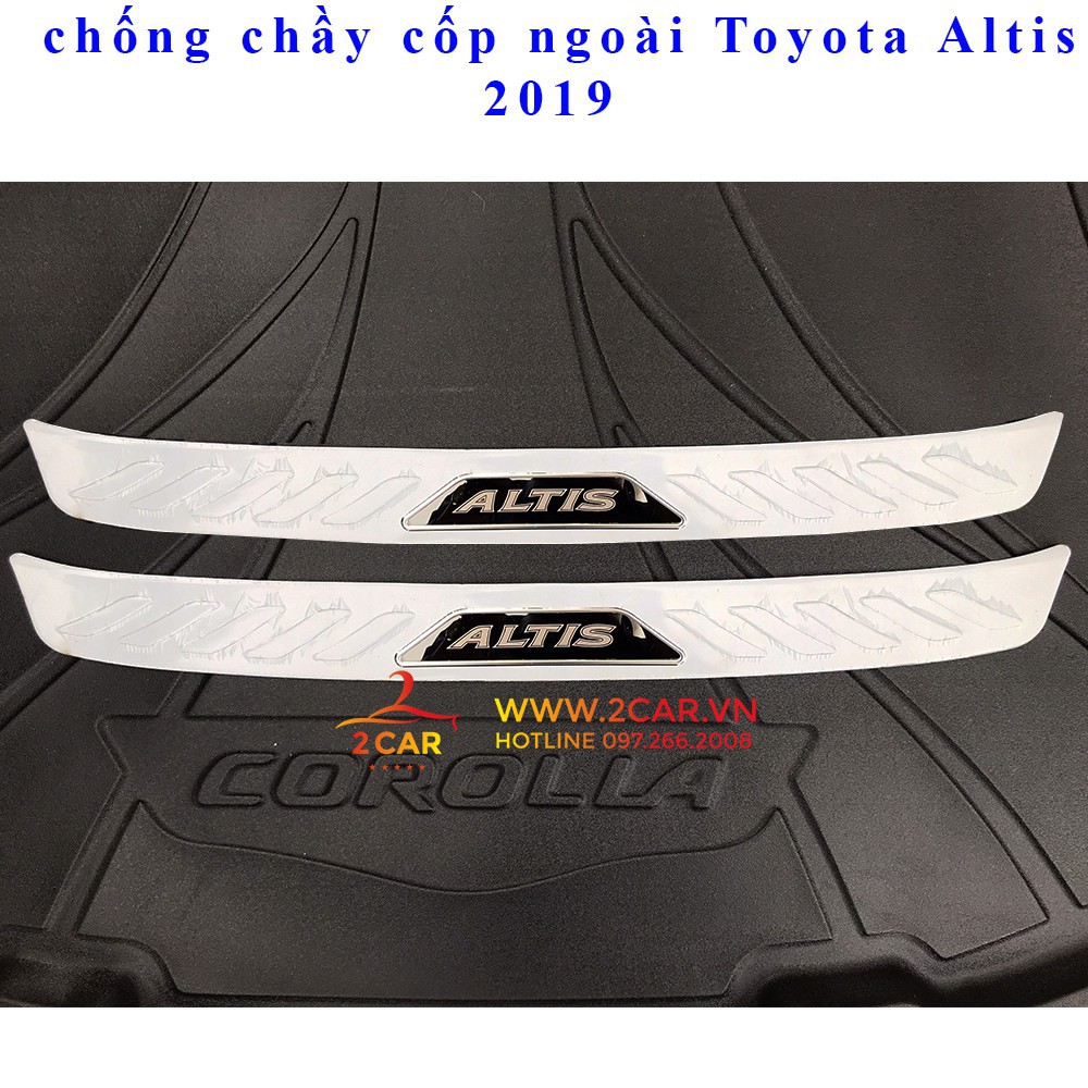 Combo ôp chống trầy cốp trong + ngoài xe Toyota Altis 2016 -2020