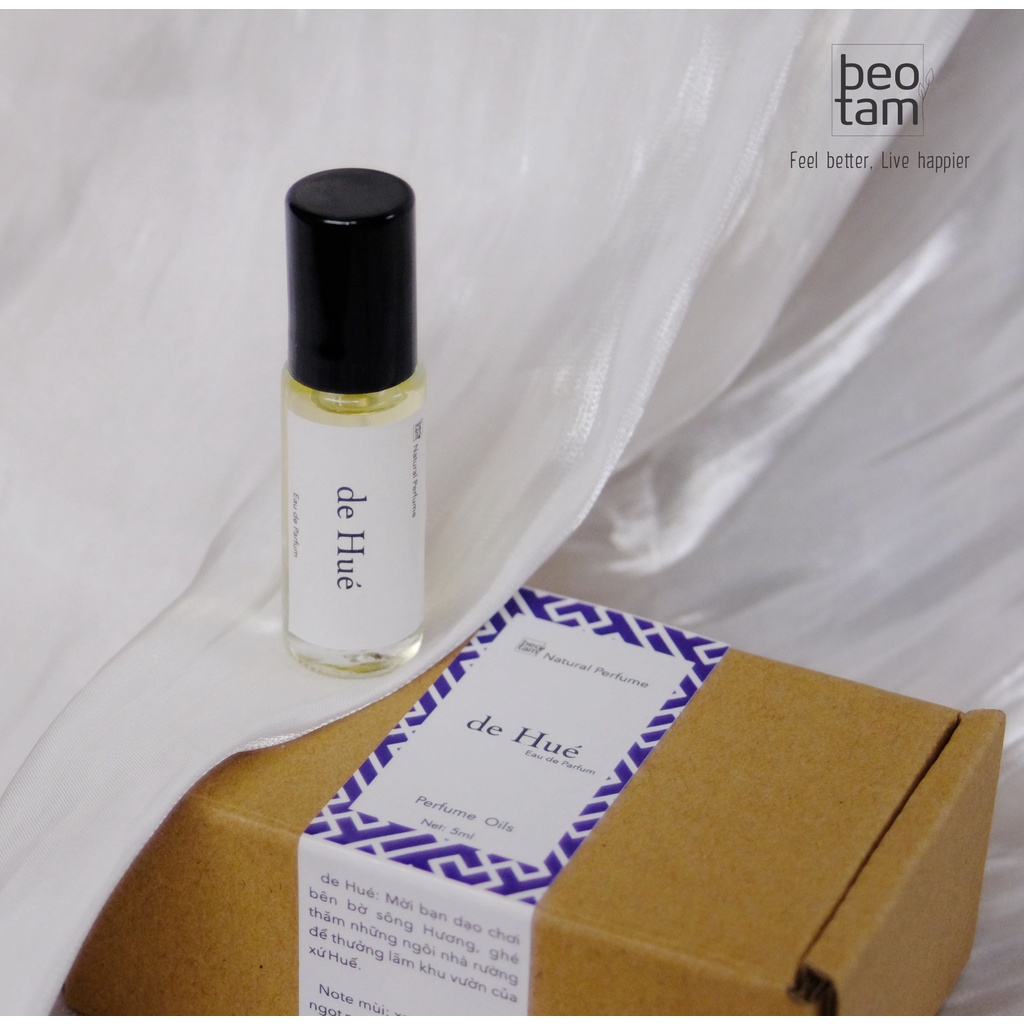 Nước Hoa Thiên Nhiên - De Húe Bồ Thóc Organic - nước hoa tinh dầu thiên nhiên, bản phối nhẹ nhàng mùi hương Huế mộng mơ