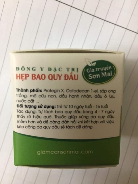 Hẹp bao quy đầu sơn mai