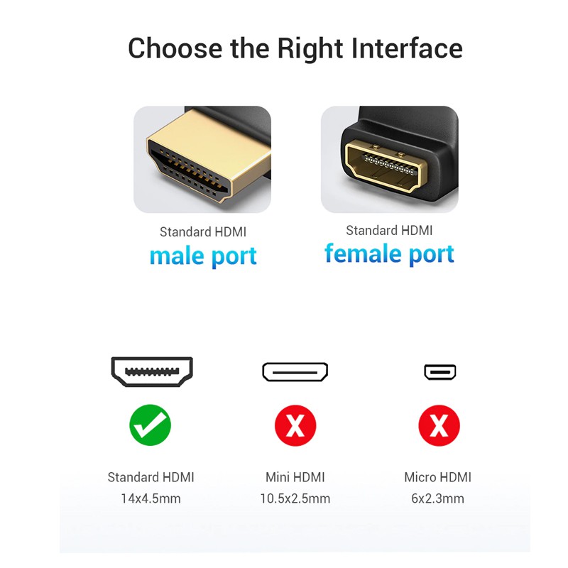 Đầu nối HDMI to HDMI Female to Male VENTION - AIAB0 - BEN