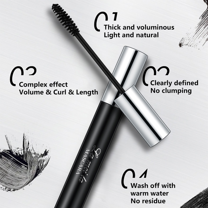 Mascara Làm Dài/Dày/Cong Lông Mi Tự Nhiên Không Dễ Nhòe
