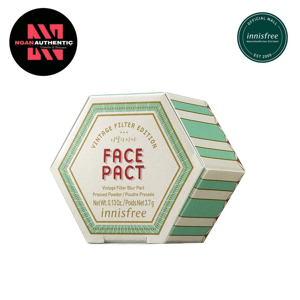 [Chính hãng] Phấn phủ dạng nén phiên bản Vintage innisfree Edition Face pact Vintage Filter Blur Pact 3.7 g