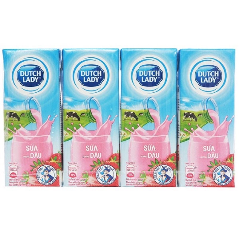 Combo 2 lốc sữa tươi cô gái hà lan 180ml
