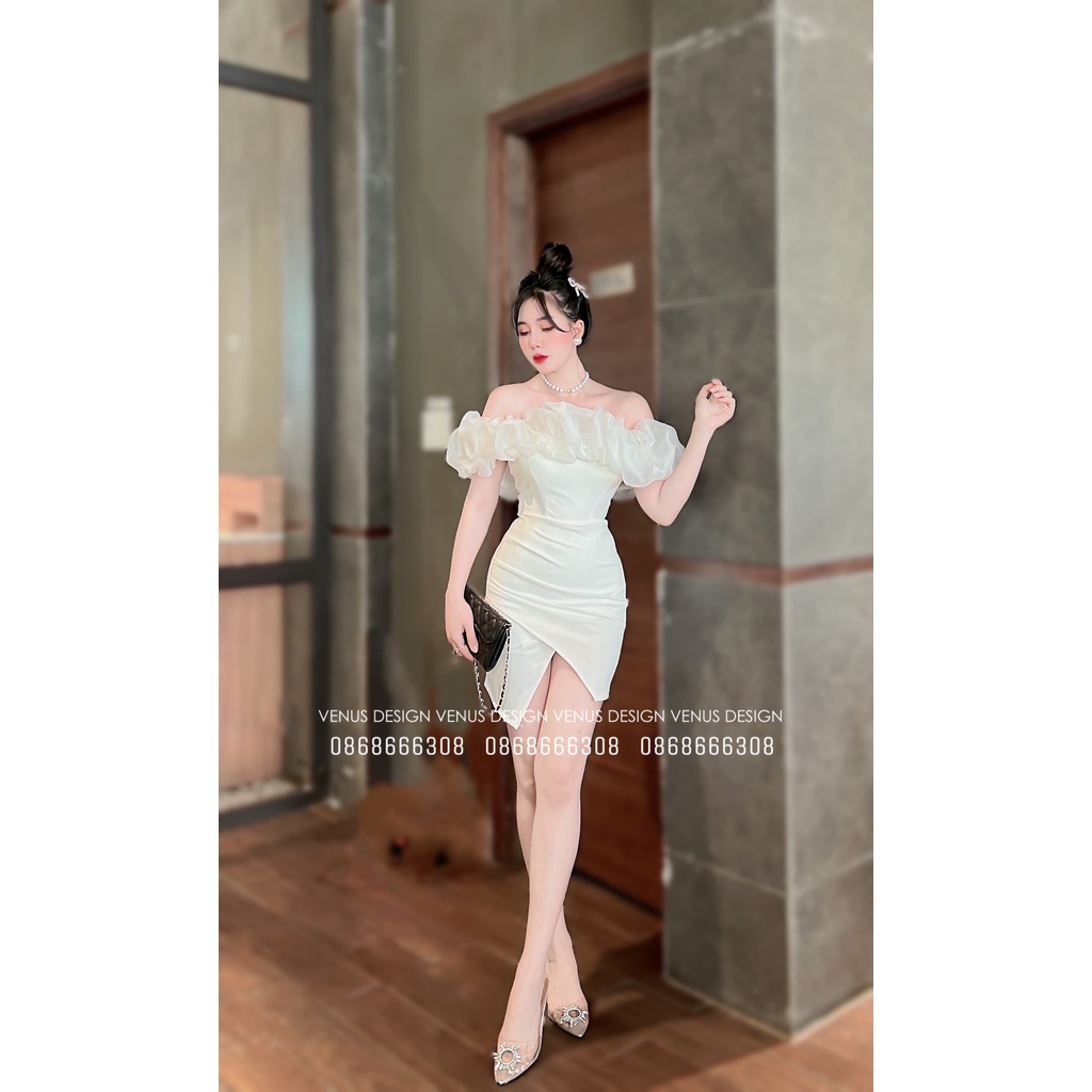 VÁY UMI TRỄ VAI NGẮN HỒNG - VENUS DESIGN