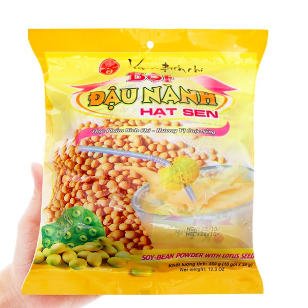 Bột đậu nành hạt sen có đường Bích Chi 350g