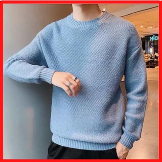 Áo Len Nam, Áo Len Nam Cổ Tròn Phong Cách Hàn Quốc Trẻ Trung Năng Động