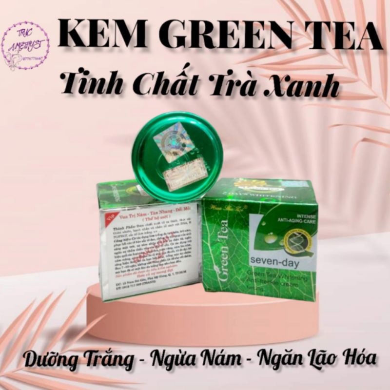 [SĨ] COMBO 12 HỘP KEM GREEN TEA TRÀ XANH TRẮNG DA NGỪA MỤN NÁM