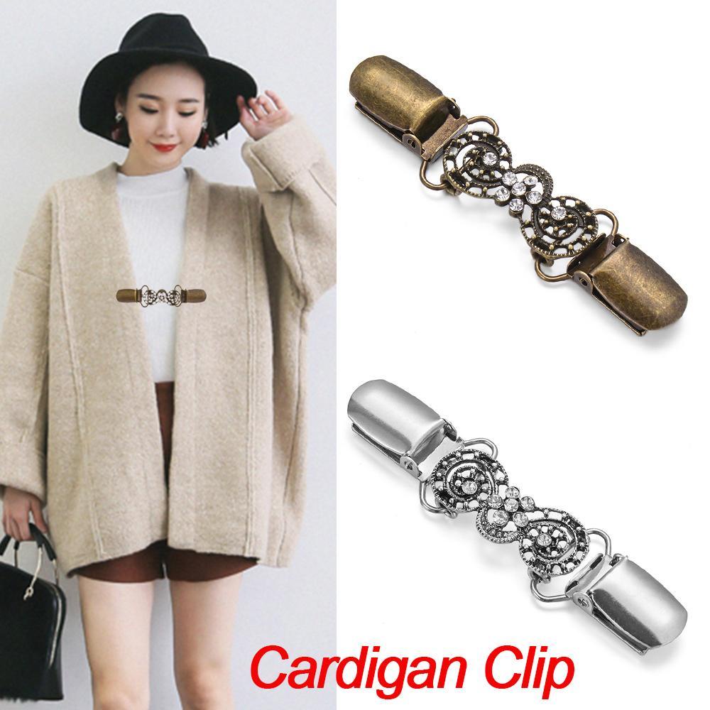 LAY Kẹp Cài Áo Hình Con Vịt Đính Đá Phong Cách Retro