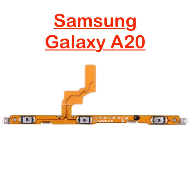 Dây nút nguồn , âm lượng / công tắc nguồn âm lượng Samsung A20 chính hãng , bảo hành đổi trả