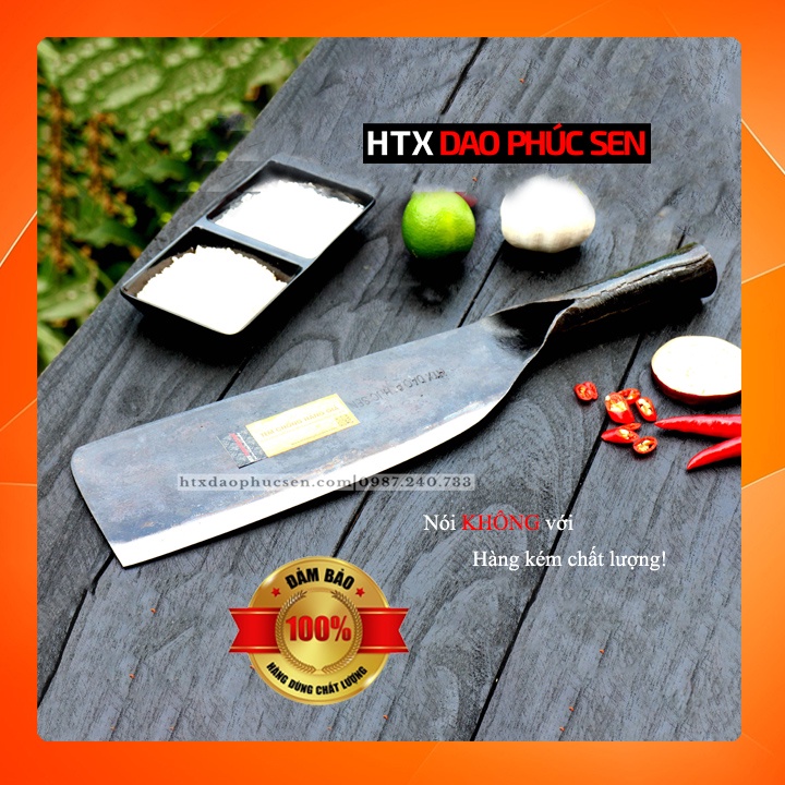 Dao Chặt Gà 01 Hàng chuẩn HTX Dao Phúc Sen Rèn Thủ Công