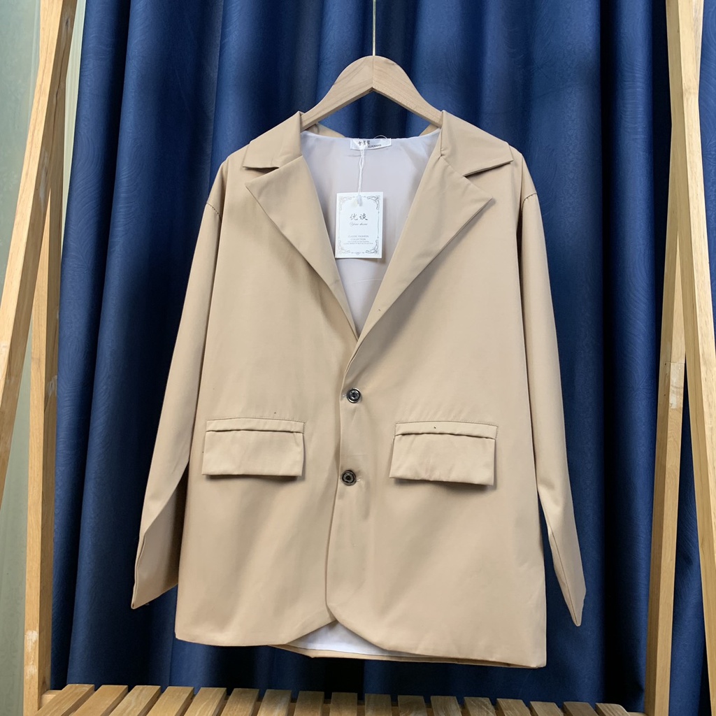 Áo blazer nữ - Vest Nữ - Áo blazer 2 lớp Tay Dài Màu Trơn phối chân váy xinh kiểu dáng Hàn Quốc A515 SUTANO