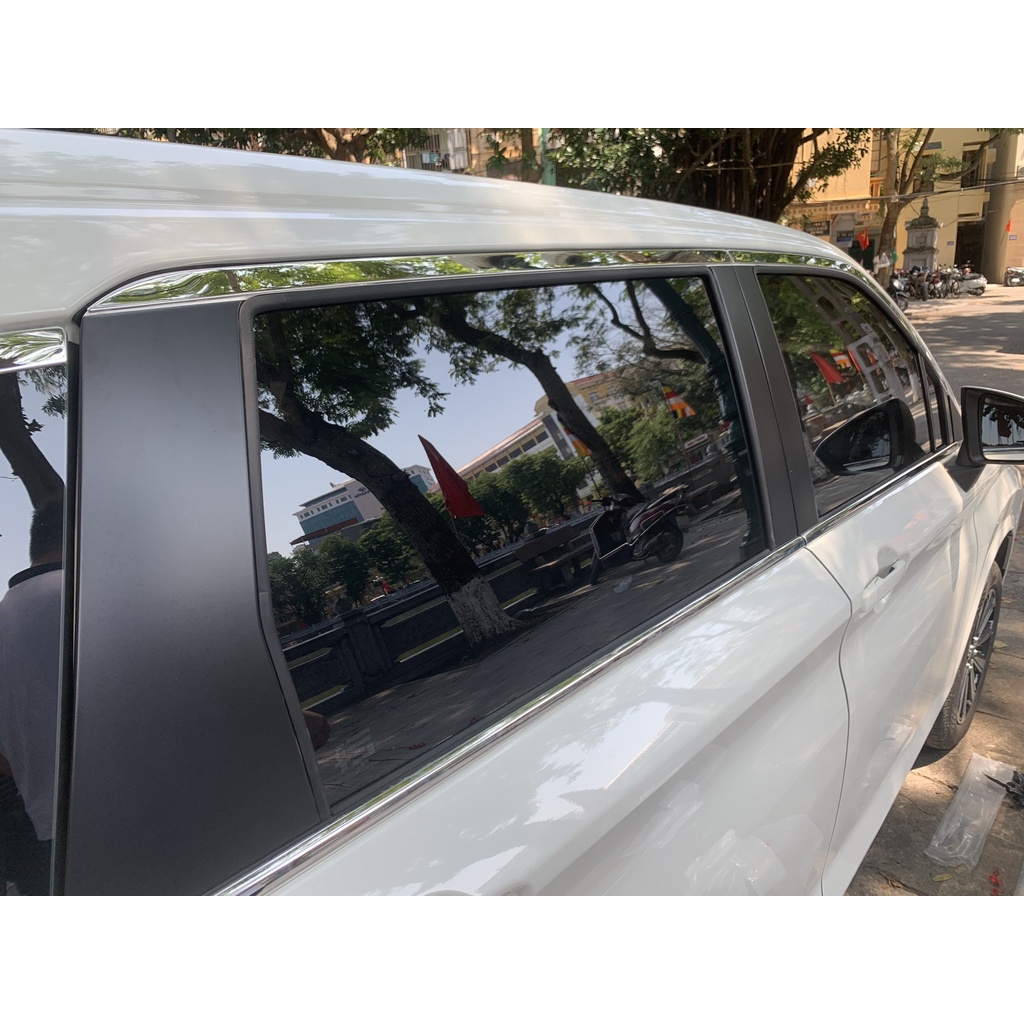 Nẹp viền chân kính, cong kính xe TOYOTA AVANZA 2022 2023 2024 chất liệu inox 304 sáng bóng