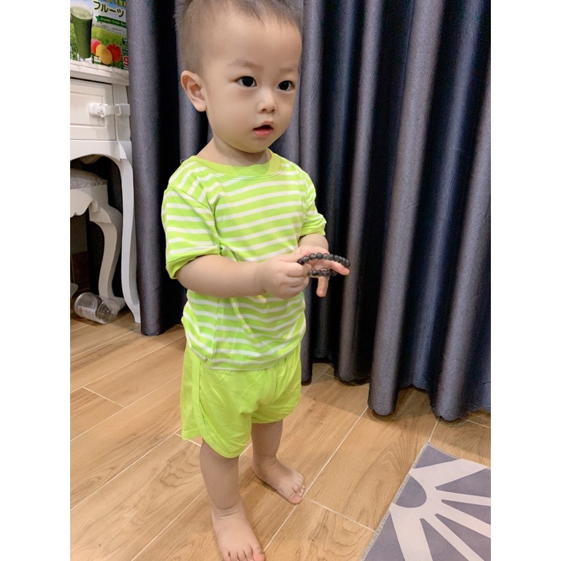 BỘ KẺ NGANG THUN MINKYMOM PHỐI QUẦN TRƠN VIỀN CHO BÉ TỪ 8-25KG