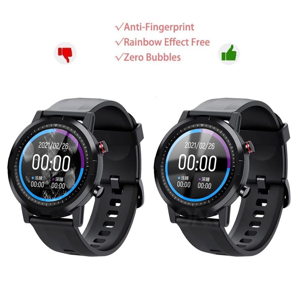 Miếng dán màn hình cong 3d bảo vệ cho đồng hồ thông minh Xiaomi Haylou LS05s
