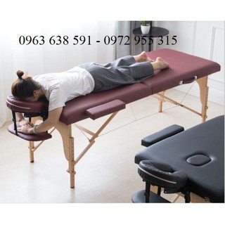 Giường Spa - Giường Massage Trị Liệu Chân Gỗ